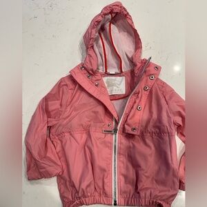Burberry Kids Pink Hooded Raincoat